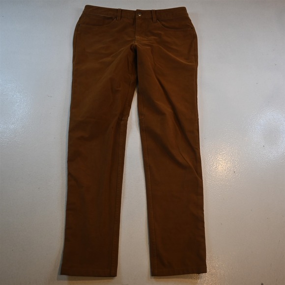 Lululemon 33x32 Orange Utilitech M5ABOS ABC Slim Mens Pants